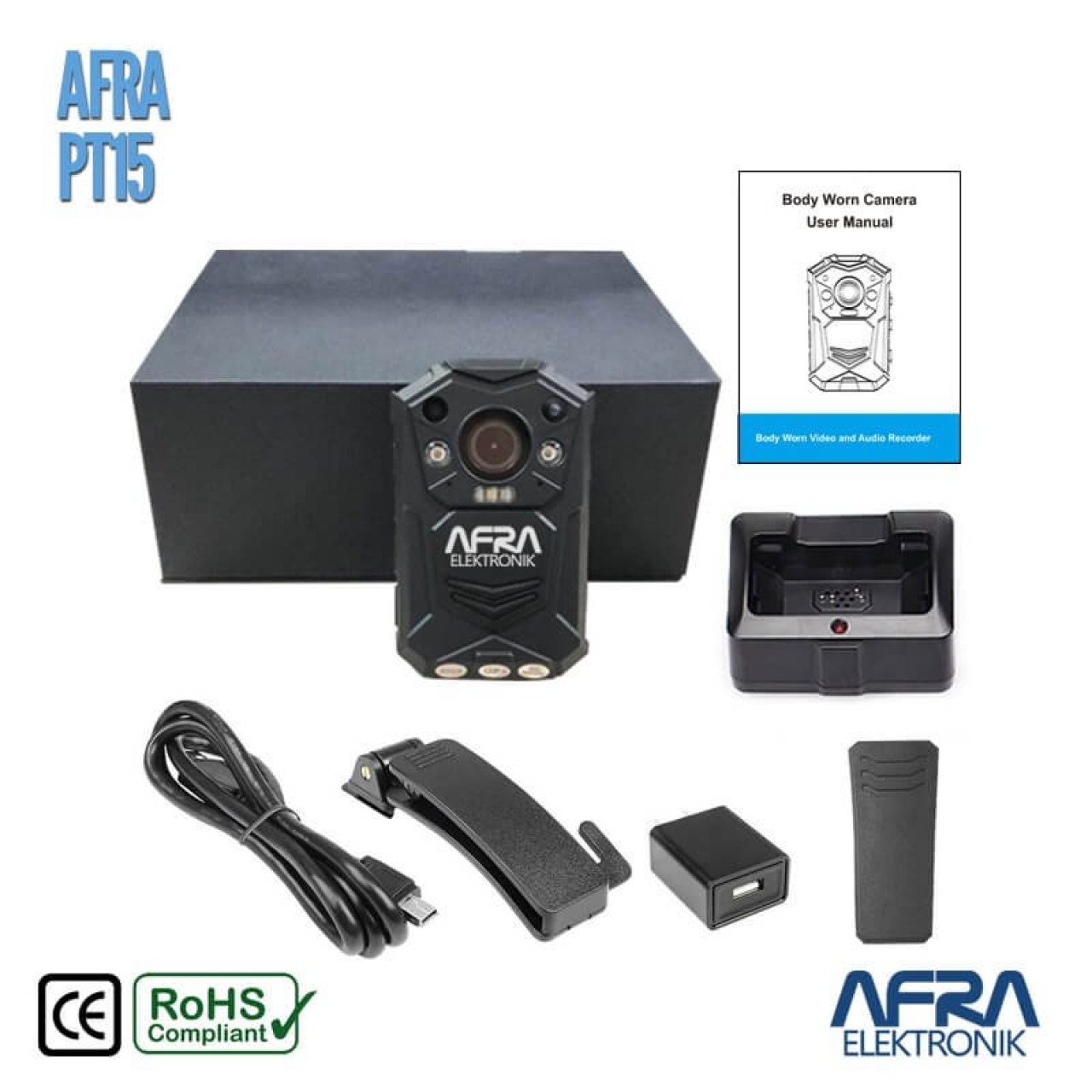 AFRA PT15 Profesyonel Yaka Kamerası  40MP 