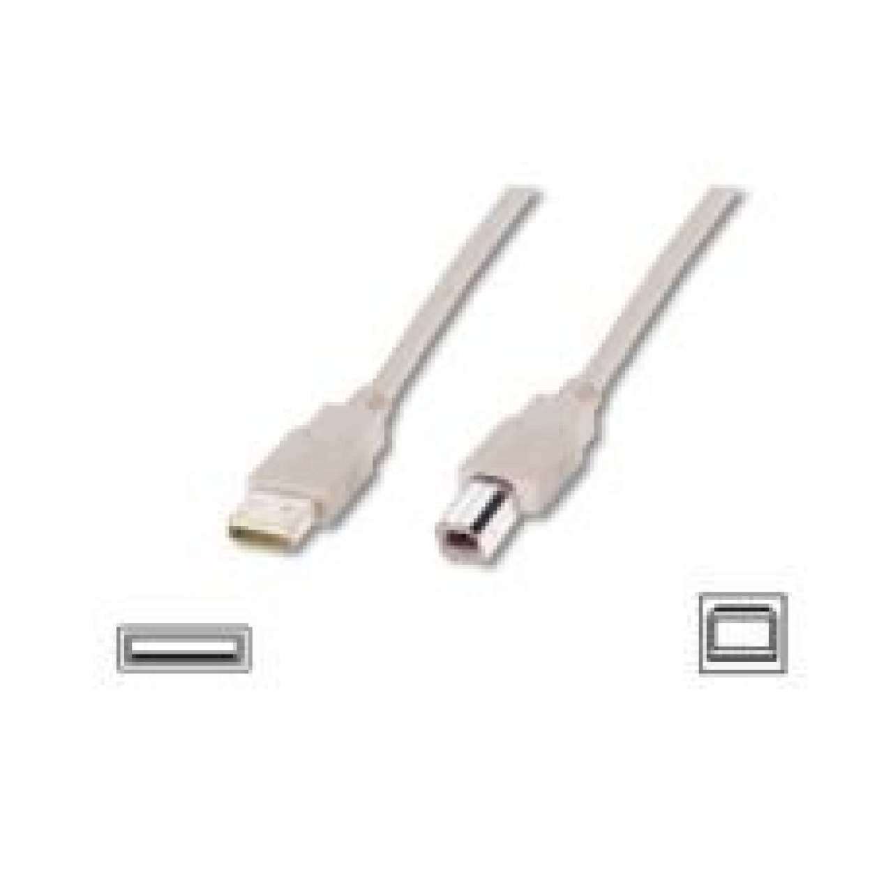 DIGITUS USB 2.0 Bağlantı Kablosu, Tip A A Erkek - Tip B Erkek, 3 metre, AWG 28,
