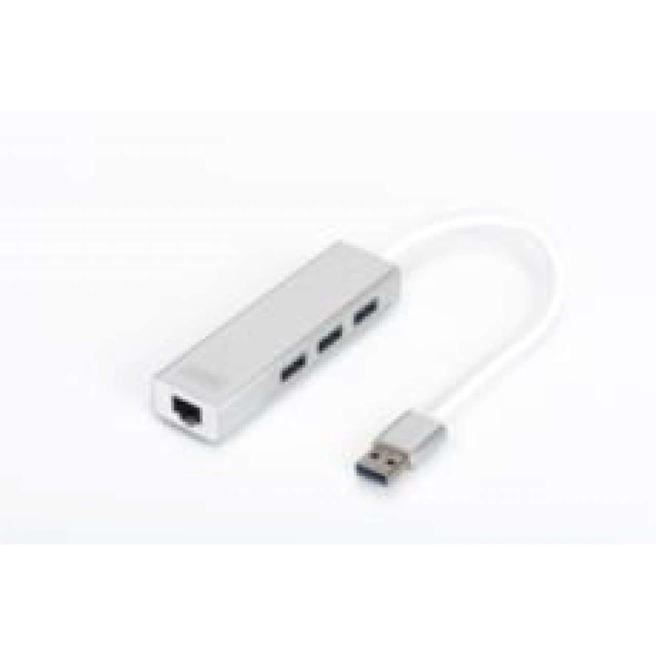 DIGITUS USB 3.0 3 Portlu HUB ve Gigabit LAN Adaptörü 3xUSB A-F, 1xUSB A-M, 1xRJ4