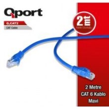 S-LINK QPORT Q-CAT2 UTP CAT6 PAC 2 METRE KABLO