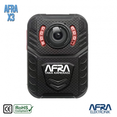 AFRA X3 Profesyonel Yaka Kamerası 32GB 30Megapiksel