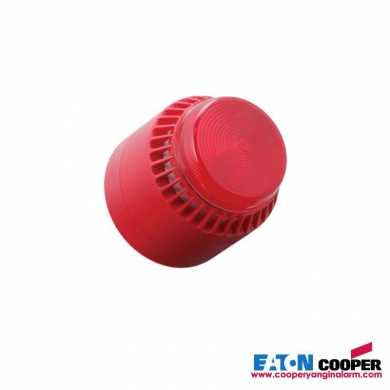 COOPER Konvansiyonel Solist LED Flaşör, Derin Taban, Kırmızı