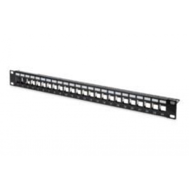 DIGITUS 24 Port 1U Rack Mount Patch Panel Siyah