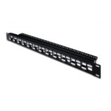 DIGITUS 24 Port Boş Patch Panel, Zırhlı-Zırhsız Keystone Jack DN-91412