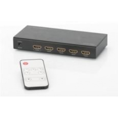 DIGITUS 5 Port Ultra HD 4K HDMI Switch, 4K2K,3D görüntü formatlarını destekler,