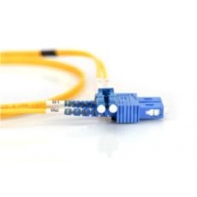 DIGITUS FO patch cord, duplex, LC to SC SM OS2 09-125 µ, 3 m Uzunluk 3m