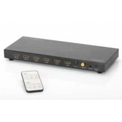 DIGITUS HDMI Matrix Switch, 4 Giriş (HDMI Arayüzlü Kaynak Cihaz), 2 Çıkış