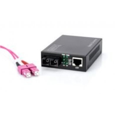 DIGITUS Media-Rate Converter, 10-100TX - 100FX (Multimode 2 km, SC)