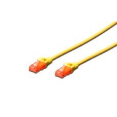 DIGITUS Patch Kablo, U-UTP, CAT. 6, 2 metre, AWG 26-7, Cu, LSZH, sarı renk