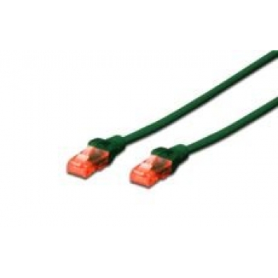 DIGITUS Patch Kablo, U-UTP, CAT. 6, 3 metre, AWG 26-7, Cu, LSZH, yeşil renk