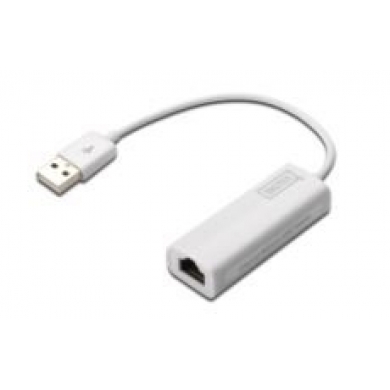 DIGITUS USB 2.0 10-100 Ethernet Adaptörü. 1 x 10-100 RJ45 Dişi. USB-A Erkek