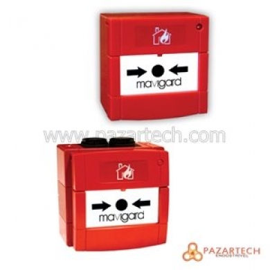 MAVİGARD-MAXLOGİC MG-8110 Adreslenebilir yangın alarm butonu, resetlenebilir