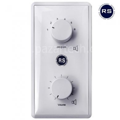 RS AUDIO VCS-3120FS 6W-Volume Control & 6 Channel Selector with 24V Relay