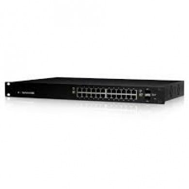 UBIQUITI EdgeSwitch, 24-port, 500W Managed PoE+ Gigabit Switch,SFP